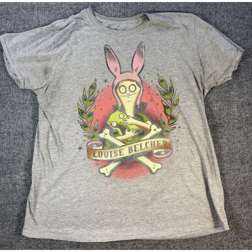 LootWear Exclusive Louise Belcher T Shirt Bob's Burgers Graphic Men's L
